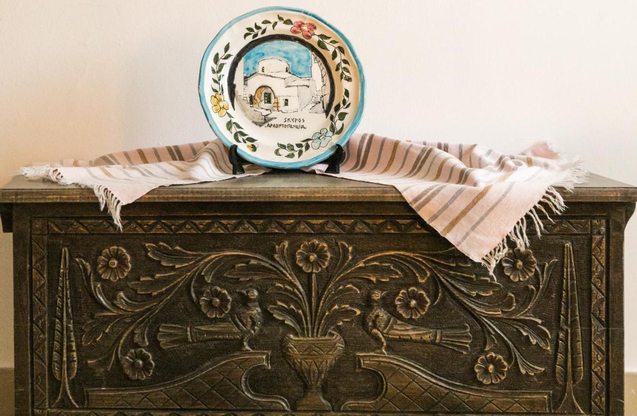 Hydroussa Skyros Hotel Bagian luar foto